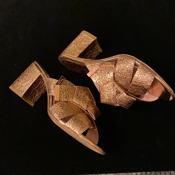 Rose Gold Ted Baker Sandals - Picture 10 of 11